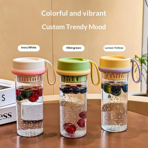 <b>Plastic</b> Water Cup for Children Eco-Friendly Cartoon Style Portable Large Capacity Flower Tea Cup Back School Summer High - Product Image 5