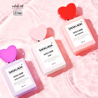 SAGALAGA Huile Revitalisante pour Cuticules en Forme de Cœur Mignonne, Huile Réparatrice pour Cuticules Sèches et Gercées, Fournitures d'Art Ongulaire OEM ODM