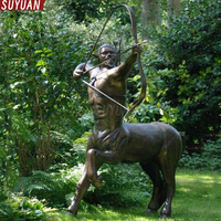 Sculpture personnalisable en bronze « Demi-homme, demi-cheval » directement de l'usine, couleurs sur mesure, 20 ans d'expérience en sculpture, OEM disponible