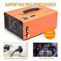Mini compresseur d'air 12v 220v 110v 300bar Pompe PCP portable à arrêt automatique avec transformateur intégré