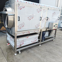 Trommeltype fruit- en groentewasmachine, continue rotatiewasmachine voor kiwi, avocado, jujube, walnoot, insecten en reiniging van grondstoffen