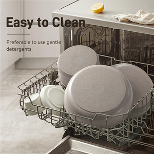 Detachable Handle <b>Cookware</b> <b>Set</b> Thickened Non-Stick Ceramic Flat Bottom Multi Functional Kitchenware For Household Use - Product Image 4