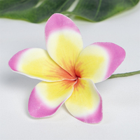 Élégants Accessoires pour Cheveux à Fleurs de Plumeria Artificielles en Mousse pour Femmes, Vente en Gros d'Accessoires Floraux Hawaïens