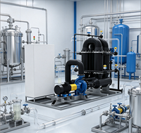 Sistem Pengolahan Air TANGENT Vertical Ceramic Membrane Housing 1000L/Jam Filtrasi 2kW 380V Garansi 2 Tahun