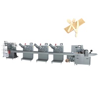 Machine automatique de regroupement de bâtonnets de crème glacée, machine de comptage et d'emballage de bâtonnets en bois, 50 pièces par lot