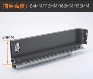 Glissière de tiroir en acier à fermeture douce avec fonctionnement silencieux et installation facile pour meubles, cuisine et appartement - Product Image 5