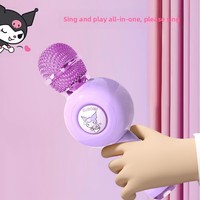 Microphone à condensateur sans fil Sanrio Kuromi pour enfants avec suppression du bruit et design cardioïde pour le chant et la scène