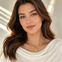 Nouveau Collier Pendentif Tendance pour Femme, Luxe Léger Haut de Gamme, Niche Exquise, Chaîne de Clavicule en Alliage avec Nœud Papillon, Accessoire Quotidien