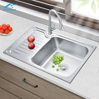 K-7348 moderne en plein air à linge à laver bassin évier éviers restaurant ss en acier inoxydable ferme cuisine évier