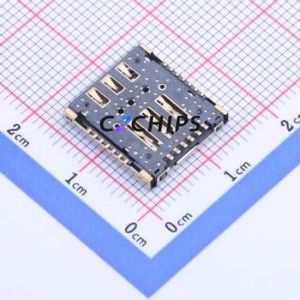 HYCW34-3IN120-250B SD Card / Memory Card Connector SMD Connector MicroSD Card (TF Card) Card Holder With 2.5mm - Product Image 2
