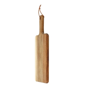 Planche à découper de cuisine en bois d'acacia massif de qualité commerciale, robuste, pour steak et pain, avec poignée antidérapante pour pub - Product Image 2