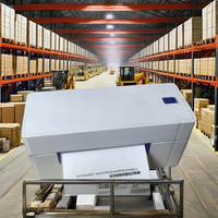 Printer Label Barcode Thermal Witzcursor QR488 Rekondisi Baru 110mm FBA Waybill 4x6 Stok POS Stiker Blue-tooth
