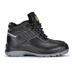 Dondurucu çelik ayak kış inşaat erkekler ve kadınlar kürk kaplı iş güvenliği botları - Product Image 2