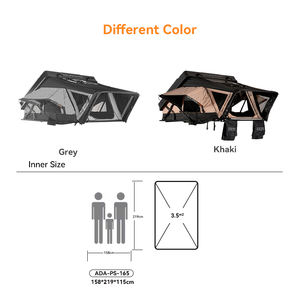 Ada Over Land 165Cm Grote Ruimte Dak Tent Abs Hard Shell Side Open Kampeertent Voor 2-3 Personen Snel Opzetten Auto Tent - Product Image 5