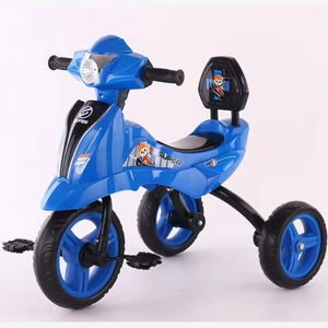 Tricycles pour enfants <span class=keywords><strong>en</strong></span> gros d'usine, vente chaude, tricycles <span class=keywords><strong>en</strong></span> plastique pas chers avec poignée de poussée pour enfants de 2 à 4 ans - Product Image 3