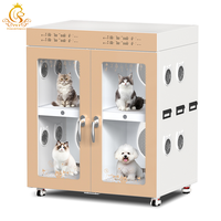 Séchoir automatique pour animaux de compagnie EUR PET, grand modèle, en plastique, pour chats et chiens de grande taille, style vaisseau spatial, séchoir pour toilettage des poils
