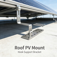 Support de fixation solaire universel en acier inoxydable 304 réglable pour toit en tuiles résidentielles, système d'énergie solaire