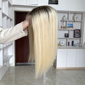 Prêt à expédier en gros : Toppers de cheveux naturels vierges européens, base en soie 6"X6.5", postiches à clipser pour femmes - Product Image 4