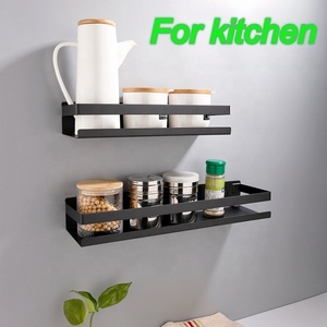 Étagère de Douche Murale en Acier Inoxydable Noir Mat HF pour Salle de Bain, Panier de Rangement de Cuisine pour Shampoing - Product Image 6
