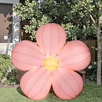 360 personnaliser la publicité fleur rose réaliste gonflable pour les événements et les fêtes nouveautés