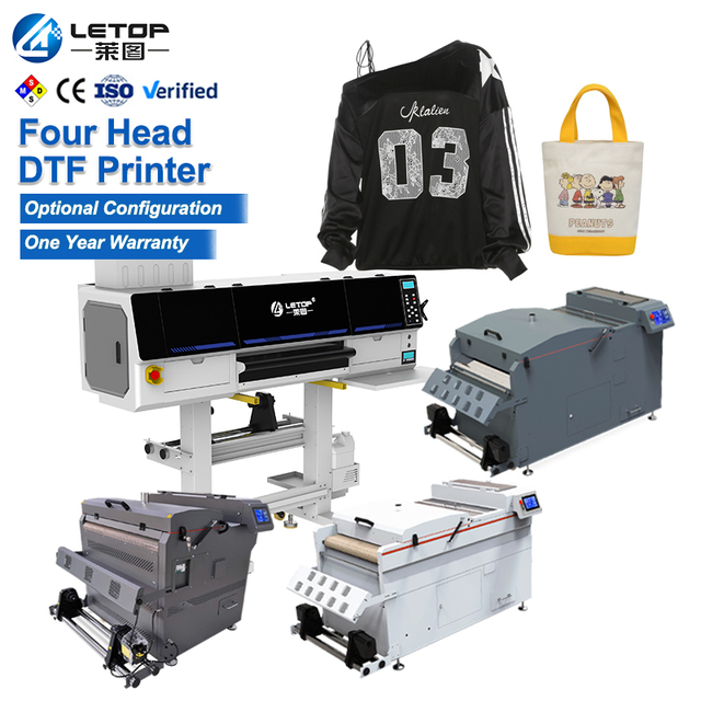LETOP A3 30Cm Dual Xp600 I3200 DTF Inkjet Printer with Shaker Oven Bundle Resolution Impresora A1