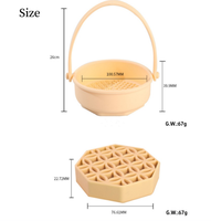 Support de rangement multifonctionnel en silicone écologique pour nettoyage de pinceaux de maquillage, avec bol de drainage suspendu pour bureau, usage domestique et commercial, personnalisable