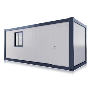 Casa Container Prefabbricata Grigio Chiaro Smontabile 20ft 40ft, Moderna Casa Modulare per Ospiti da Giardino, Spazio Abitativo Portatile per Esterni - Product Image 6