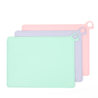 Vente en gros Tapis en silicone réutilisable sans BPA Napperon en silicone pour bébé et tout-petits Tapis de table à manger