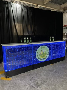 Mesa de Bar Acrílica con Burbujas Iluminadas RGB y Logotipo Personalizado, Diseño Moderno, Resistente al Agua, para Uso Comercial en Bares y Discotecas - Product Image 2