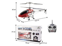 Hélicoptère Gyroscope à 4 canaux 2.4G, grand hélicoptère RC en métal illuminé avec caméra