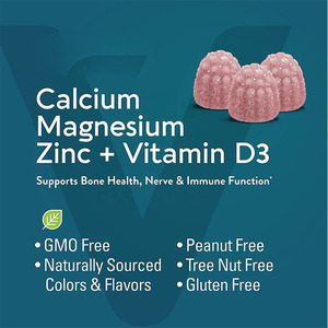 Kalsium Magnesium Gummies dengan Vitamin D3 mendukung suplemen diet Vitamin kesehatan tulang - Product Image 2