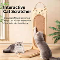 Griffoir pour chat, protection des meubles, planche en sisal naturel, sisal durable, montage mural, interactif, jouet pour chat d'intérieur, griffoir pour chat
