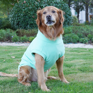 Large <b>Dog</b> Sweatshirt <b>Light</b> Green Fleece Warm Clothing For Golden Retriever Labrador Autumn Winter Pet Hoodie - Product Image 3
