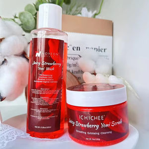 Produk cuci Vagina Spa Yoni Kit stroberi minyak Yoni beraroma Vagina menghilangkan bau dan gatal - Product Image 6