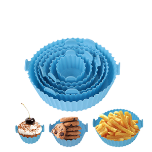 Gran oferta, nuevo forro rojo para freidora de aire caliente, 6 piezas para <span class=keywords><strong>horno</strong></span> de revestimiento de silicona, cesta, accesorios de instalación de aire para platos y sartenes para hornear - Product Image 1