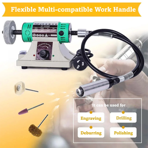 Moteur de <span class=keywords><strong>tour</strong></span> d'établi SP-5006B 350W, machine de polissage et de lustrage pour bijoux, tube flexible 0,6-6mm, 10000 tr/min, polisseuse et meuleuse pour bijoux - Product Image 5