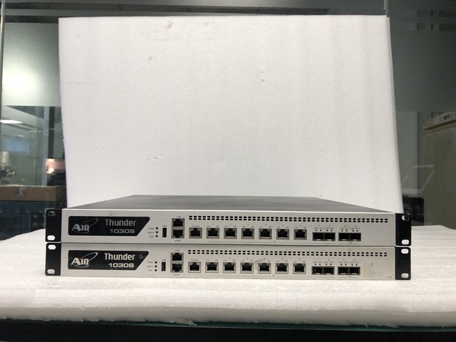 Used Stock A-10 Thunder 1030S 2-Port 10G SFP+ Unified Application Service Gateway with Power Supply