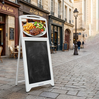Écran publicitaire LCD 21,5 pouces, menu numérique, tableau noir inscriptible, signalétique pour magasin de détail