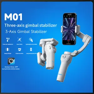 3 Axis Mobile Phone Stabilizer Anti-Shake Smart Face Tracking Handheld Photography Gimbal Live Tiktok Broadcast Stand M01