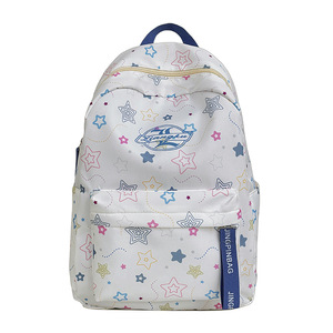 กระเป๋าเป้สะพายหลังสำหรับเด็กผู้หญิง Jingpinbag ขนาด 18 นิ้ว น้ำหนักเบา สำหรับการศึกษาในโรงเรียน ความจุขนาดใหญ่ สีพื้น พร้อมช่องซิปด้านใน - Product Image 5
