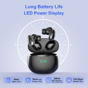 Venta al por mayor CT02 auriculares inalámbricos <span class=keywords><strong>manos</strong></span> <span class=keywords><strong>libres</strong></span> TWS BT5.2 auriculares pantalla LED auriculares con micrófonos duales para <span class=keywords><strong>Xiaomi</strong></span> Huawei - Product Image 4