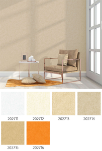 Modern basit düz 0.53*9.5 M dokunmamış duvar kağıdı oturma odası yatak odası için amerikan keten rustik mühendislik duvar kağıdı yanmaz - Product Image 3