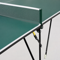 Table de ping-pong pliable d'intérieur avec filet pour la maison, le club, l'école, logo personnalisé, OEM, vente en gros