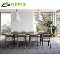 Ensemble table à manger américaine de luxe personnalisé chaise moderne en bois pour hôtels et restaurants conçue pour le confort et le style