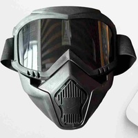 Masque rétro Harley, lunettes tactiques PC, masque de moto tout-terrain, lunettes de protection pour casque, anti-vent, anti-poussière, soudure électrique