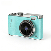 Cámara Retro CCD 4K Ultra HD, Cámara Digital Vintage, Cámara de Vlog Portátil de Nivel Básico para Estudiantes, Zoom 8X para Adolescentes y Principiantes