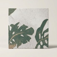 Carrelage en céramique Bali Deco, motif feuille de Monstera, 12x12 pouces, carrelage décoratif pour murs et sols intérieurs et extérieurs