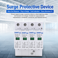 Parafoudre CHINT NU6-II Type 2 SPD, dispositif de protection contre les surtensions CA, rail DIN pour distribution basse tension