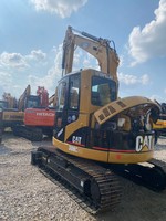 Excavatrice à chenilles courte Caterpillar 308C CR d'occasion, 8 tonnes, d'origine japonaise, hydraulique, mini-excavatrice CAT d'occasion