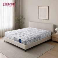 Matelas hybride personnalisé enroulable LOONGFUNG, vente en gros d'usine, avec latex et ressorts ensachés, matériaux écologiques certifiés
